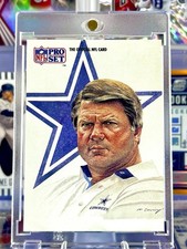 1991 NFL Pro Set Jimmy Johnson Insert - Dallas Cowboys
