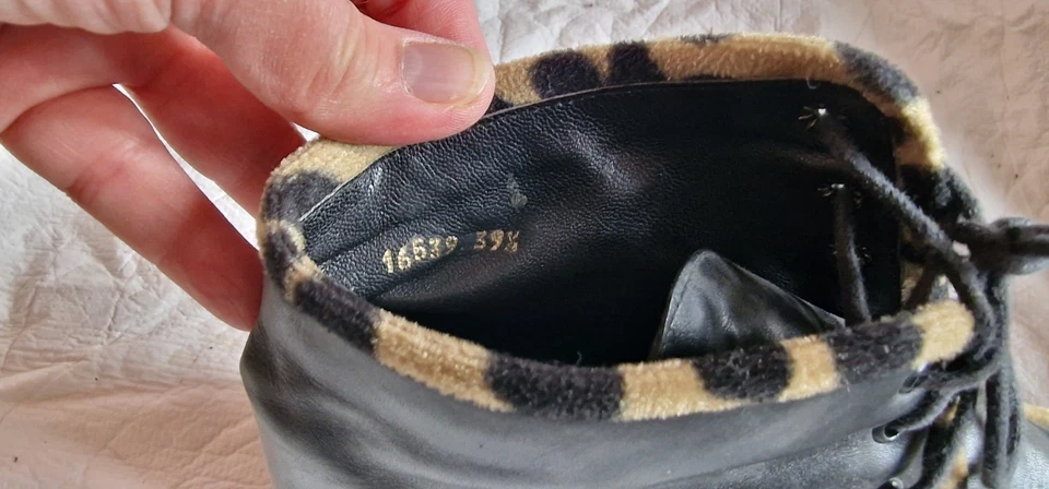 Bottines Sanche de la Rosa T 39,5 cuir marron - Photo 3/4