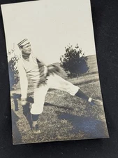 1913 George Sisler Michigan Baseball Silver Gelatin Pitching Photo HOF