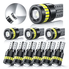 10x T10 LED Bulb 194 License Plate Light Bulbs 6000K Super Bright White 168 2825