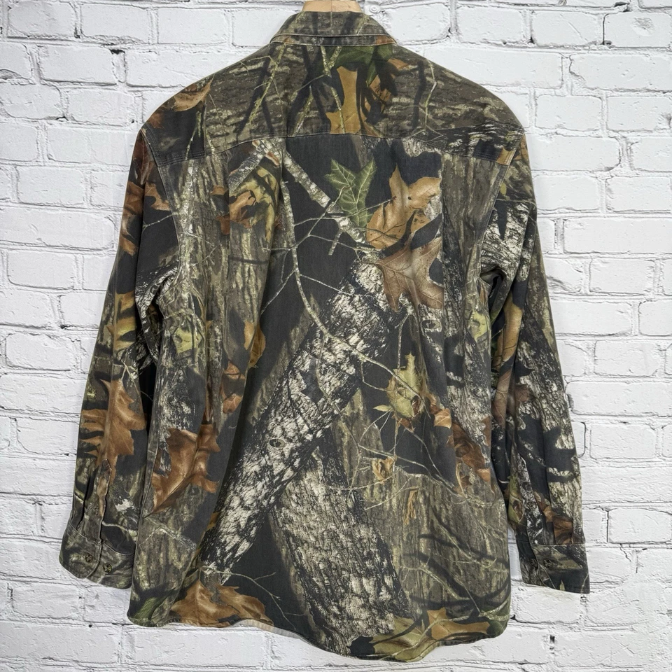 Vintage Mossy Oak Men's XL Break Up Camo Explorer Shirt Button Down Long Sleeve - Image 2 of 4