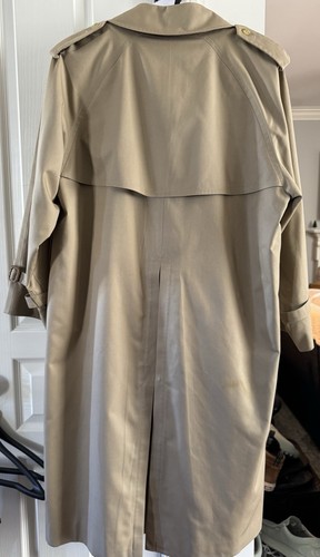 Burberry Vintage Beige Cotton Blend Check Trench Coat 38 Short with wool liner - Picture 15 of 23