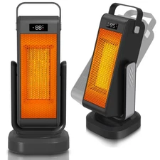 Heaters for Indoor Use, Space Heater for Large Room with 60° Adjustable Angle...