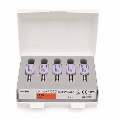 Vivadent 605330 Ivoclar IPS e.max CAD CEREC Blocks InLab LT A3 C14 5/Pk