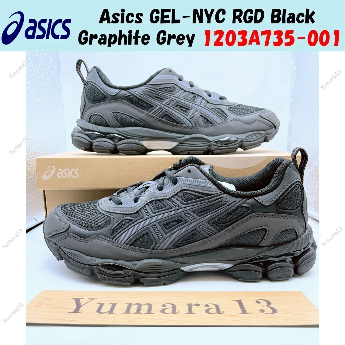ASICS Gel NYC RGD Black Graphite Grey for Sale | Authenticity