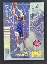 2022-23 Panini NBA Hoops - Frequent Flyers Cade Cunningham #9 Holo Winter