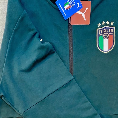 PUMA NWT MENS ITALIA Green Full Zip Sweatshirt/Jacket Sz 3X FIGC Soccer Football - Picture 11 of 17