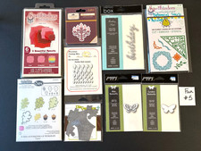 Branded Cutting Dies LOT Fun Variety Metal 5 Thin Die New/Used Sizzix