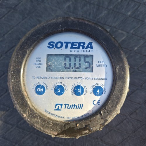 Sotera 825 1" 2-20 GPM Digital Chemical Transfer Meter 