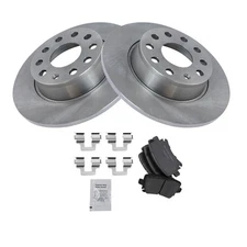 TRQ BKA48605 Disc Brake Kit For Volkswagen Jetta 2010 Rear 1K0615601AA