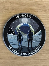SpaceX 10 Year Anniversary Employee Patch OFFICIAL