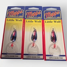NEW RAINBOW TROUT Mepps Little Wolf 1/8oz LOT OF 3 NEW OLD STOCK NOS