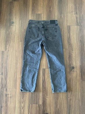 Abercrombie & Fitch Loose Fit Rigid Denim Jeans   31W x 30L   Faded Black