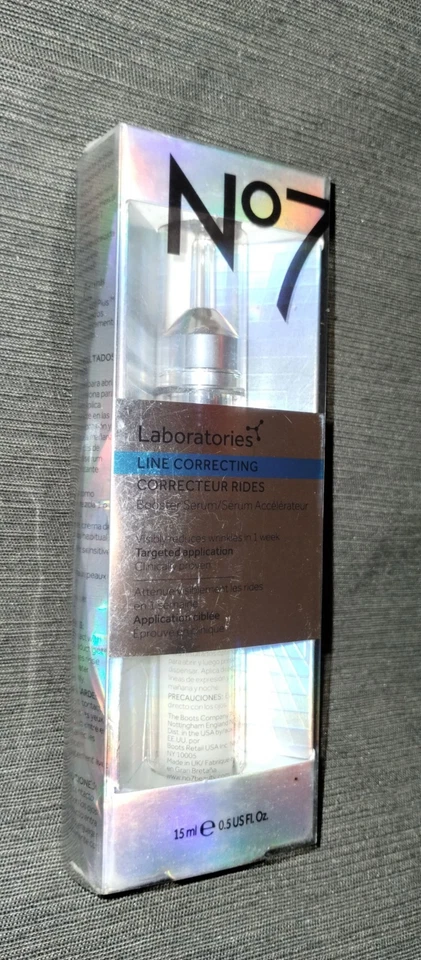 No7 Laboratories Line Correcting Booster Serum, 0.5oz/15ml ~ NEW & Sealed - Image 2 of 4
