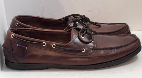Sebago Docksides Men’s Size 15 WV Leather Boat Shoes Clean Minimal Wear - 第 3/16 張圖片