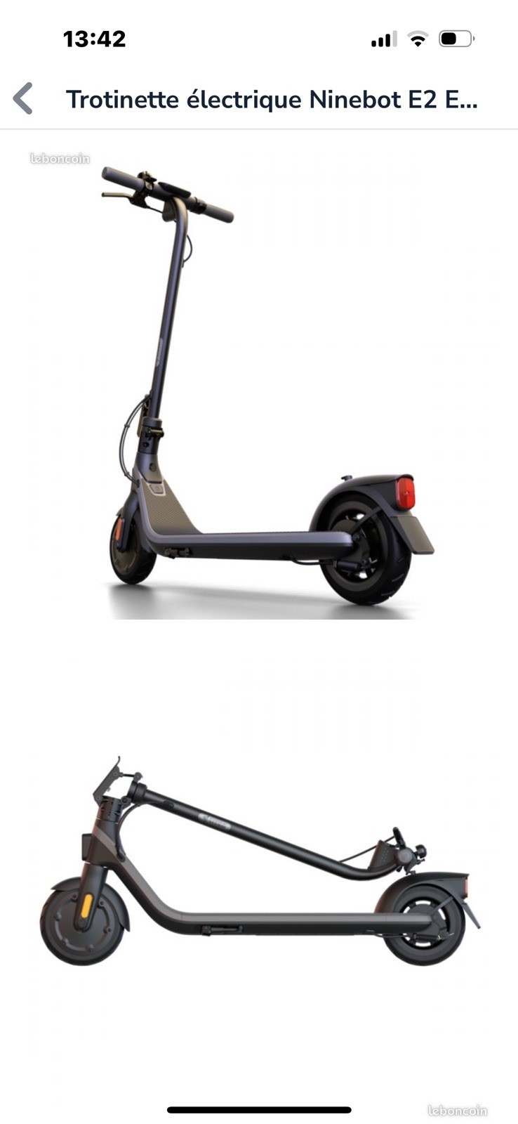 Trottinette électrique Ninebot E2E design épuré et fiable