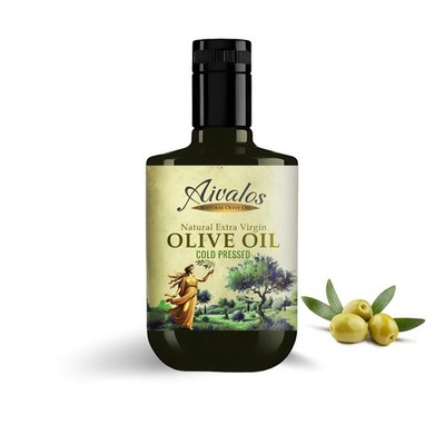 Aivalos Premium Single-Estate Extra Virgin Olive Oil (EVOO), Cold-Pressed, Si...