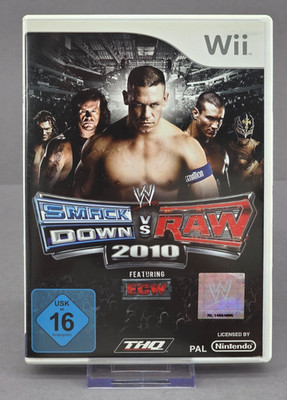 WWE SmackDown vs Raw 2010 Nintendo Wii PAL CIB Wrestling Kratzfrei