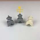 Marx Cupola Barn Roof Topper Lot of 3 Silver Cream Weathervane Vtg 1950s/1960s