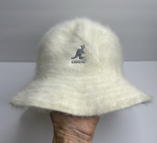 Kangol Bucket Cream Furgora Rap Hat Medium Gray Embroid