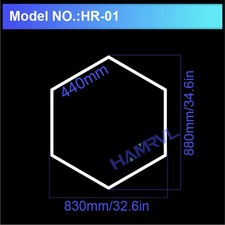 Hexagon LED lighting for Garage Barbecue Shop Barbershop Gym Bar Car Detailing S