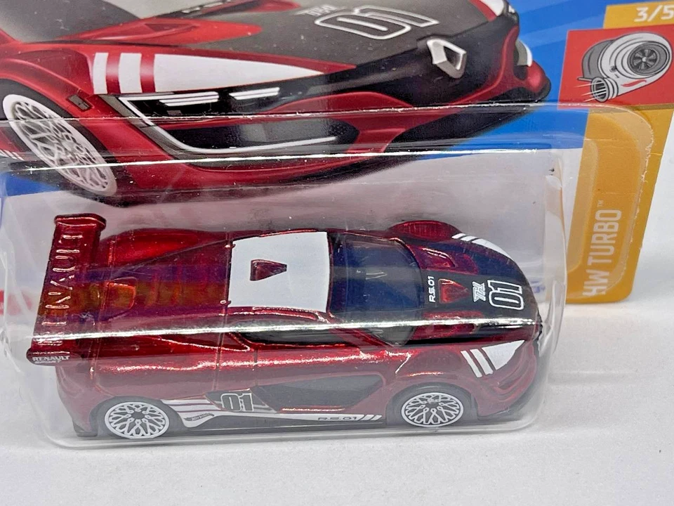 Hot Wheels 2023 Super Treasure Hunt Short Card Renault Sport RS 0.1 Red Mint - Image 2 of 4
