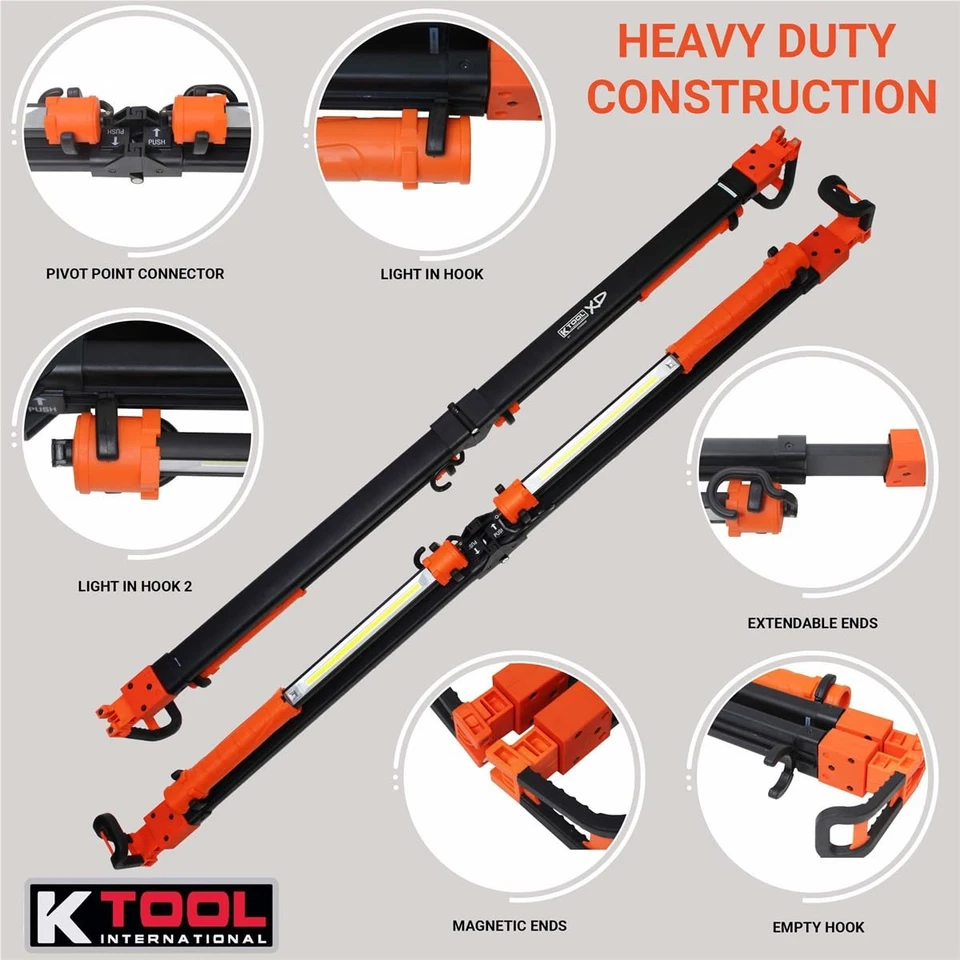 XD5039C Folding Under Hood LED Work Light for Garages, Repair Shops, and DIY,... - Image 2 of 4