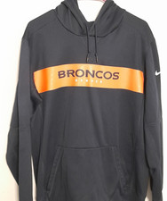 Boys Nike Denver Broncos Hoodie Youth XL Dark Blue Pullover Fleece GREAT SHAPE
