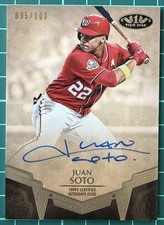 2019 Topps Tier One Break Out JUAN SOTO Washington Nationals Auto /100 #BA-JS