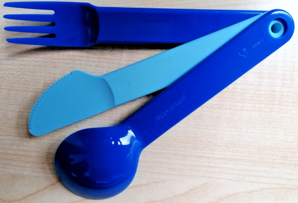 TUPPERWARE To Go Picknick Besteck 3-teiliges SET: Messer, Gabel, Löffel - Bild 4 von 4