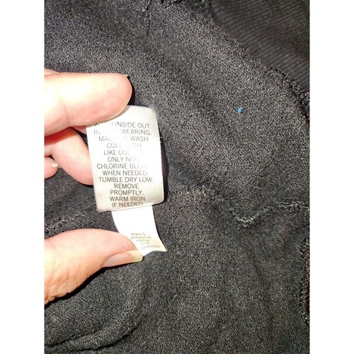 Juniors sz L Black Athletic Sweatshirt Hoody Lounge Life SO Favorite Sweatshirt - Picture 6 of 6