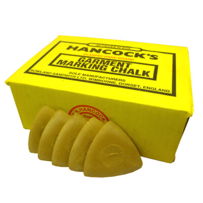 Hancocks Schneider Kleidungsstück/Stoff Markierungskreide - gelb - 12, 25, 50 Packungen