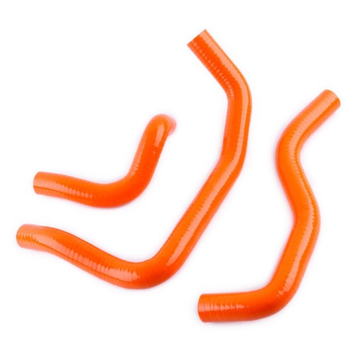 ORANGE Silicone Coolant Radiator Hose For 2003-2008 06 KAWASAKI Ninja ZX6R ZX600 - Picture 4 of 11