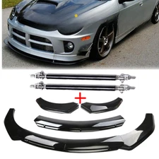 Glossy Black Front Bumper Chin Lip Spoiler Splitter Body Kit For Dodge Neon