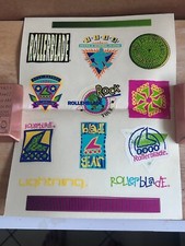 Vintage 1990's Rollerblade sticker sheet of 13 - official licensed Roller Blade