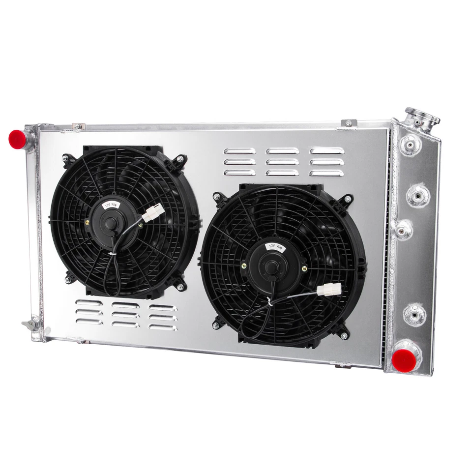 CC162 3-Row Radiator+Shroud Fan For 70-81 1978 Chevy Camaro/1978-87 Monte Carlo - Изображение 4 из 4