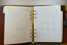 2026 FITS Louis Vuitton GM Large Agenda Tabbed Refill + Insert Paper+Calendar +