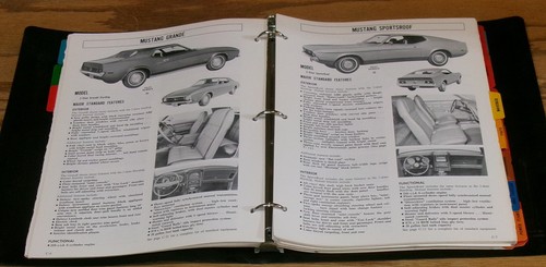 Original 1971 Ford Car Product Information Facts Book Dealer Album Mustang Boss - Picture 5 of 6