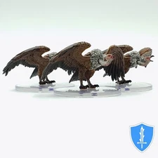 Giant Vulture x3 - Sand & Stone #27 D&D Icons of the Realms Miniature