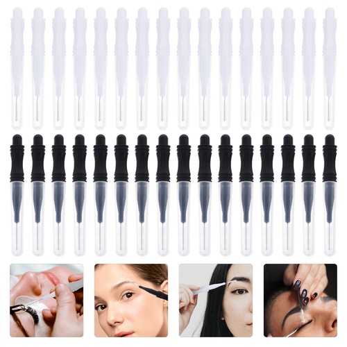60 Pcs Eyebrow Brush Microblading Shaper Kit Brushes Microbrush Applicators