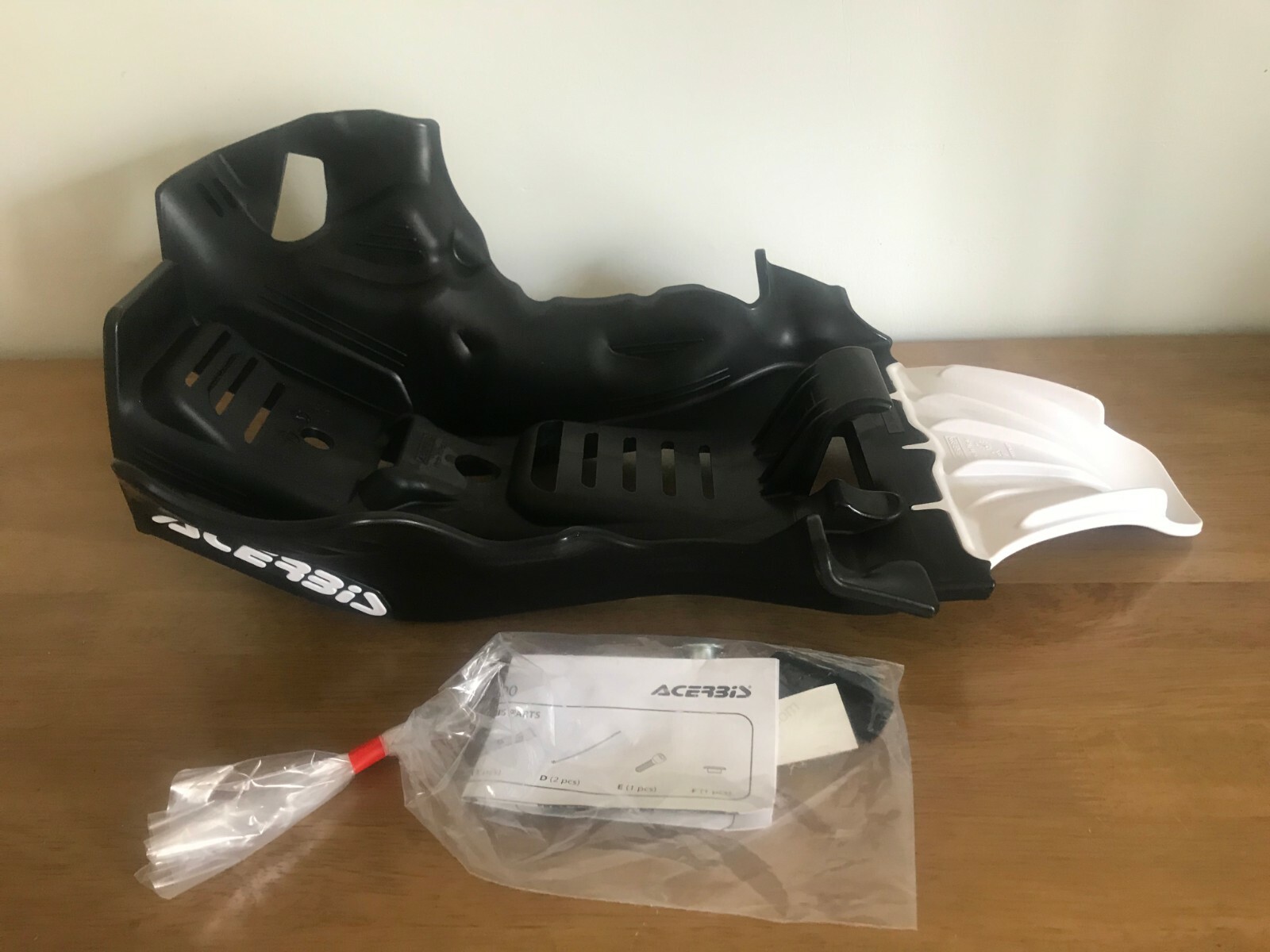 ACERBIS MX SKID GLIDE PLATE SUMP GUARD FITS KTM SX 250 2019-2022 BLACK/WHT