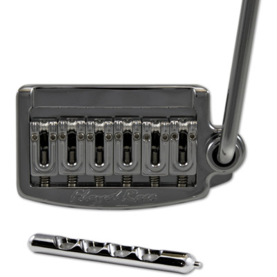 Floyd Rose Rail Tail Tremolo Bridge, Narrow Spacing, Black Nickel, RT500N