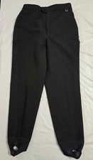 Vintage ROFFE Jett Ski Pants Womens Size 12 Reg Black Stirrup 90s USA Made