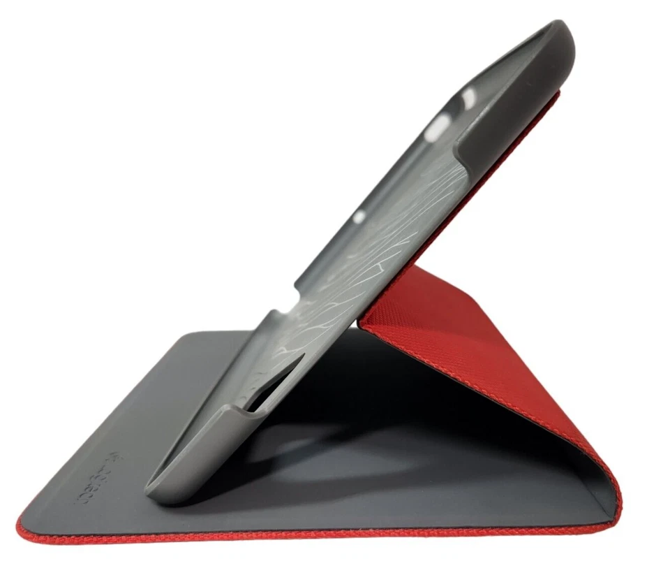 Capa dobradiça Logitech 839-000359 para iPad Mini com tela retina laranja avermelhada em excelente estado usado - Imagem 3 de 4