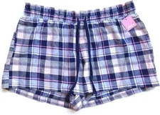 New Jenni by Jennifer Moore Womens Pajama Short, Pretty Plaid, Large