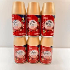 6X Glade Automatic Spray Refills Blooming Peony & Cherry Air Freshener 6.2 Oz