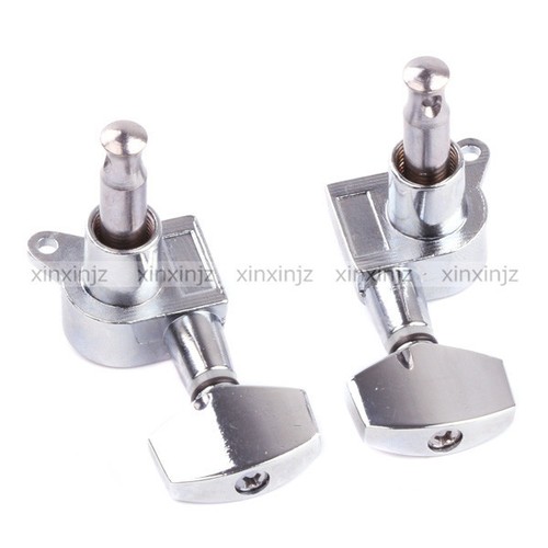 6PCS Acoustic Guitar Tuning Pegs Tuners Machine Heads 3R3L Chrome - Picture 5 of 5