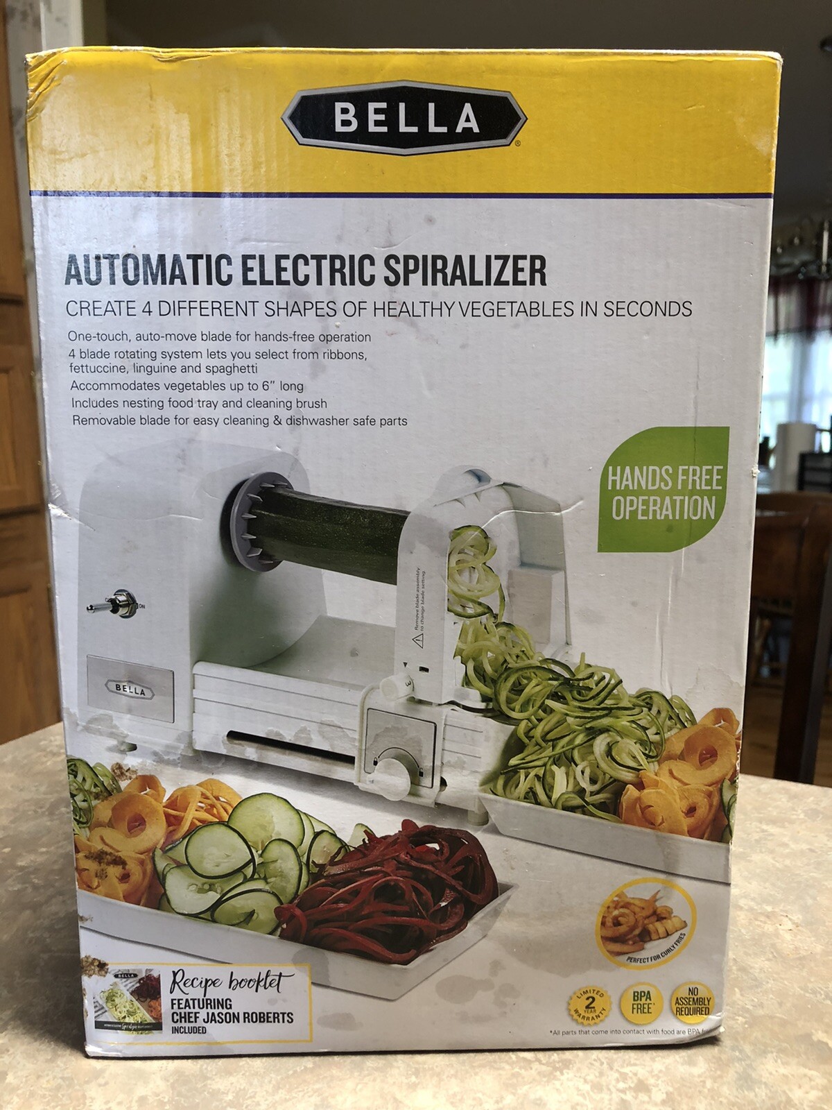 automatic electric revolving shoe rack on Bella 14641 4 In 1 Electric Spiralizer With Recipe Book White For Sale Online Ebay