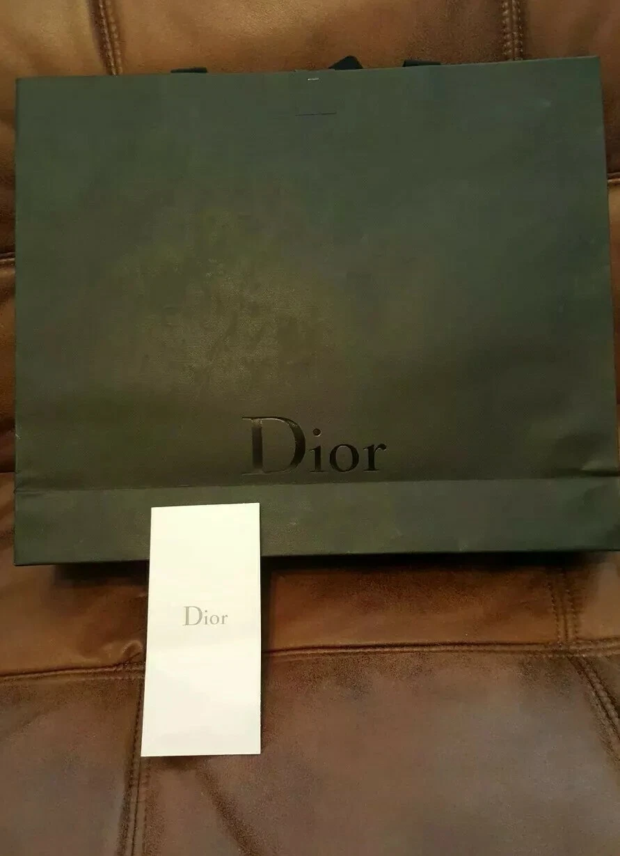 Sac cadeau/transporteur en papier noir Christian Dior 