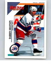1993-94 Panini Stickers Hockey  #192 Darrin Shannon  Winnipeg Jets V83724